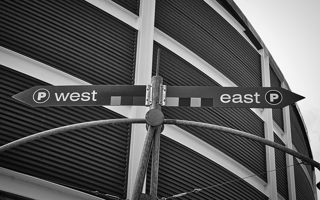 Wegweiser west east