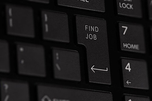 Tastatur "Find Job"