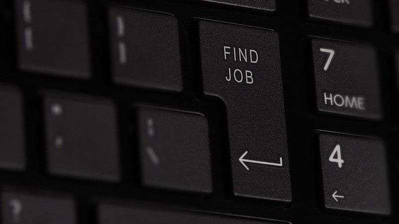 Tastatur "Find Job"