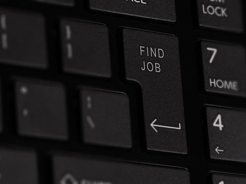Tastatur "Find Job"