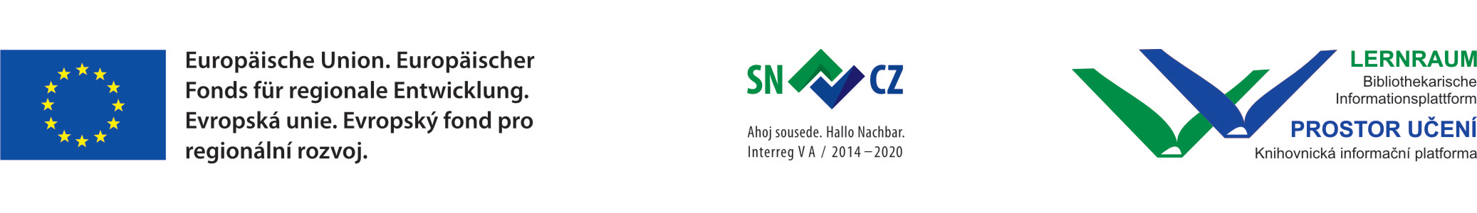 Logos Europäische Union, Hallo Nachbar und Lernraum